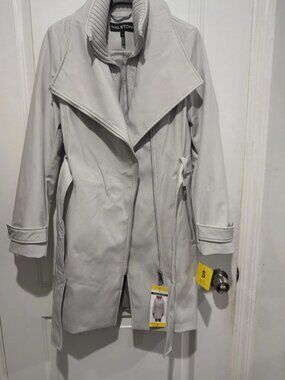 HALSTON Heritage Womens Belted Trench Coat